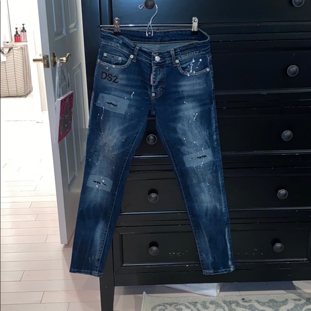 Distressed effect jeans from DSQUARED2